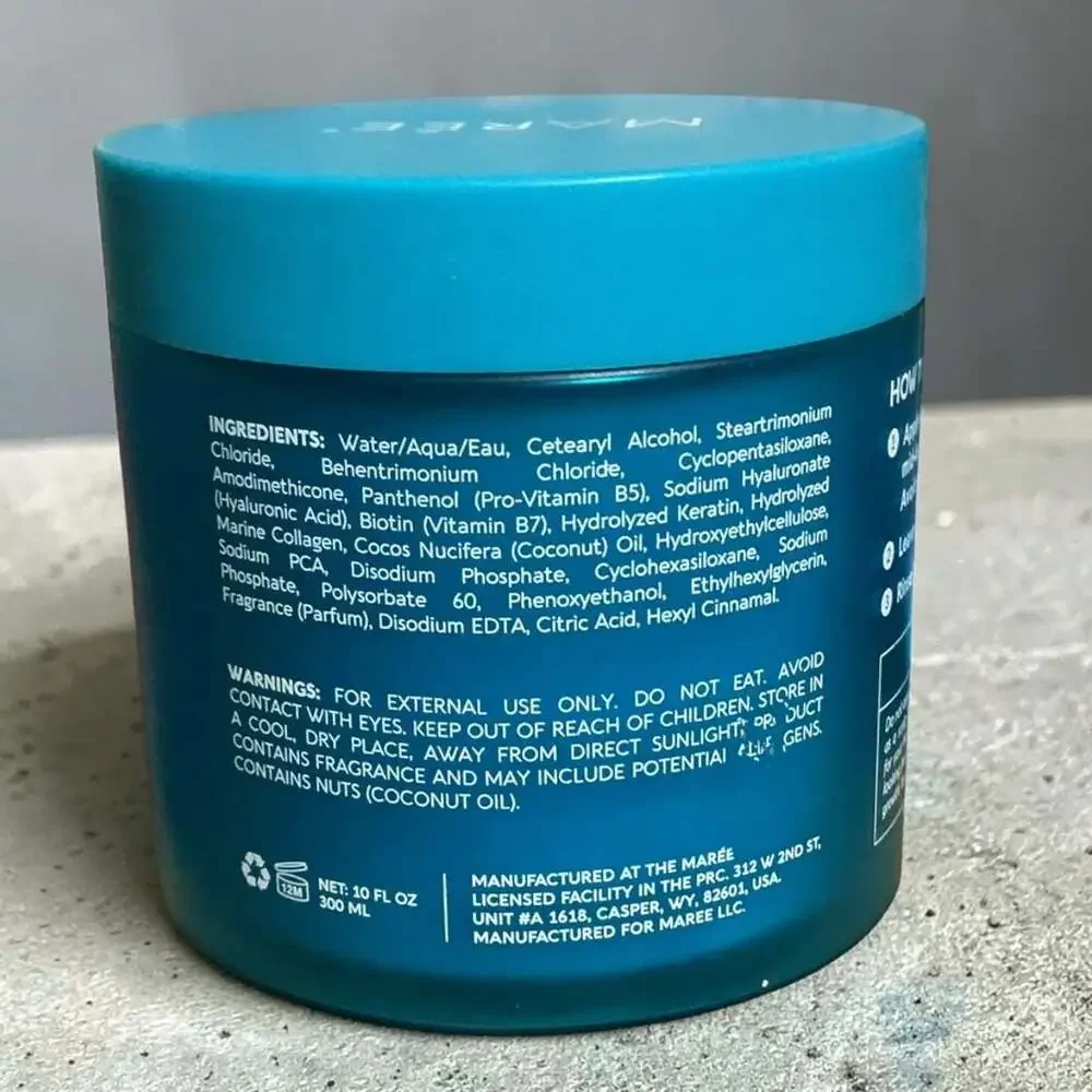 Marée Keratin Hair Mask - Intensive Repair Deep Conditioning & Hydrating